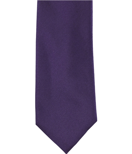 Alfani Mens Solid Silk Self-tied Necktie purple One Size