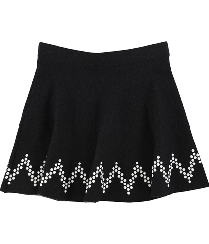 Tags Weekly Womens Hexagon Flared Skirt black S