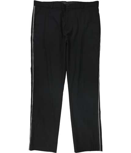 Calvin Klein Mens Tuxedo Stripe Casual Trouser Pants black 32x32