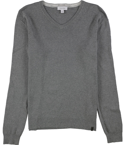 Calvin Klein Mens V-Neck Pullover Sweater grey XS