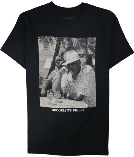 Reasonable Doubt Mens Brooklyn's Finest Graphic T-Shirt black M