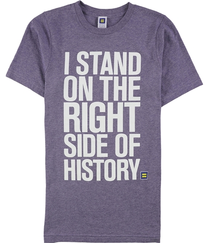 Human Rights Campaign Mens History Graphic T-Shirt purple XS