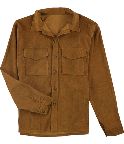 Tags Weekly Mens Ribbed Jacket brown XL