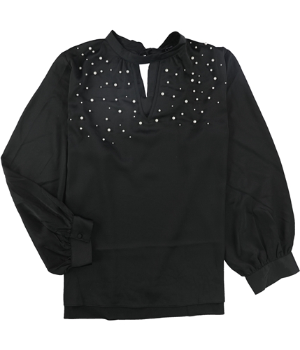 City Chic Womens Pearl Love Pullover Blouse black XL/22W
