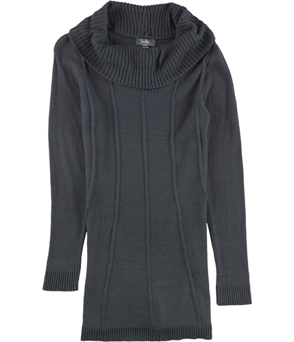 Belldini Womens Cowl-Neck Pullover Sweater gray M