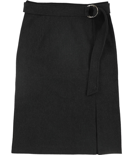 Springrain Womens Belted High Waist Pencil Skirt darkgray M