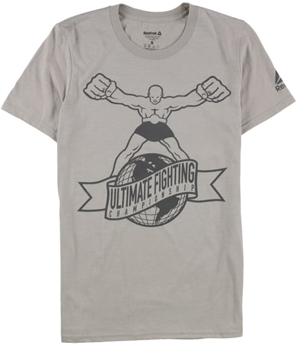 Reebok Mens Ultimate Fighting Graphic T-Shirt beige S