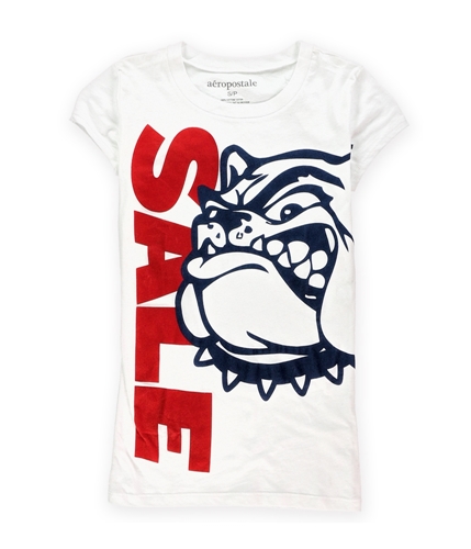 Aeropostale Womens Bulldog Promo Graphic T-Shirt 102 S