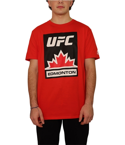 Reebok Mens UFC Edmonton Graphic T-Shirt red S