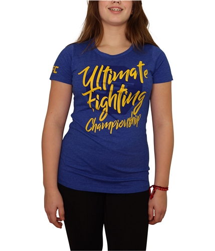 UFC Womens Brushed Lettering Graphic T-Shirt brightblue S