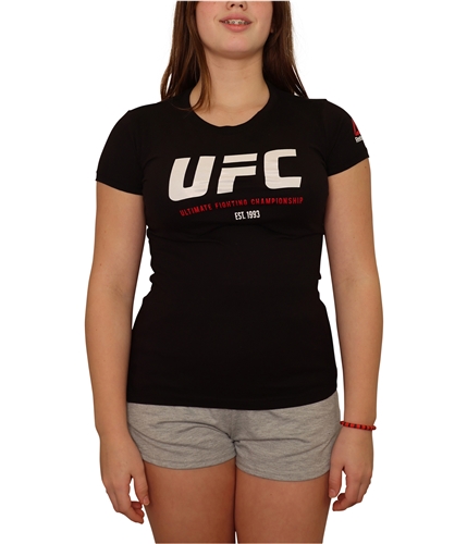 Reebok Womens UFC Est 1993 Graphic T-Shirt black S