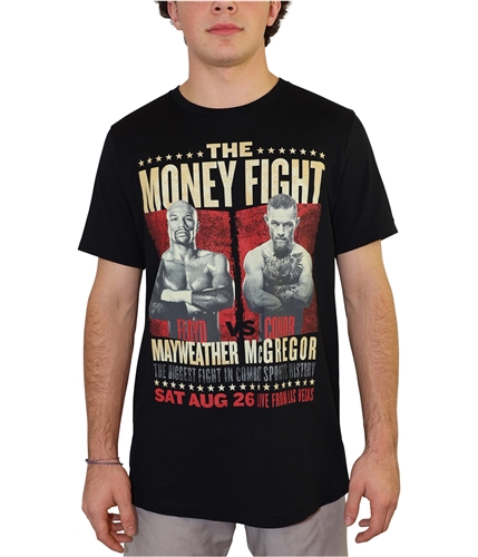 UFC Mens The Money Fight Graphic T-Shirt black S