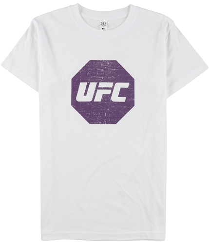 UFC Mens Octagon Logo Graphic T-Shirt white S