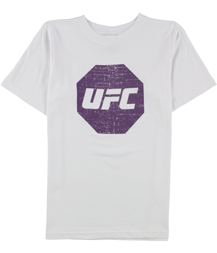 UFC Boys Distressed Logo Graphic T-Shirt white M
