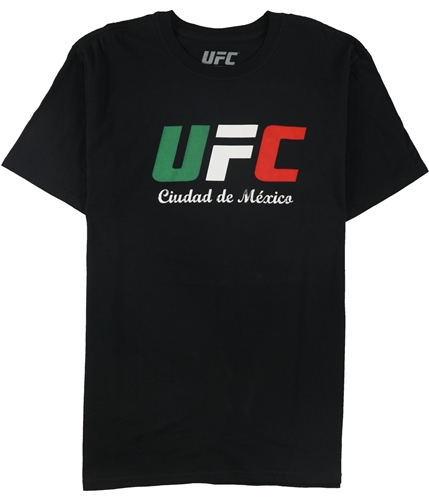 UFC Mens Ciudad De Mexica Graphic T-Shirt black L