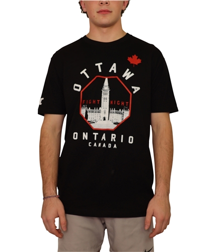 UFC Mens Ottawa Fight Night Graphic T-Shirt black S