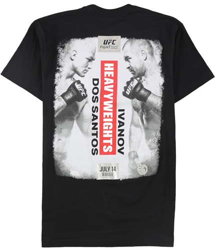 UFC Mens Boise July 14 Graphic T-Shirt black S