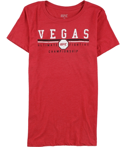 UFC Womens Distressed Vegas Graphic T-Shirt red S