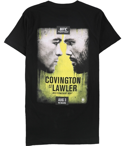 UFC Mens Newark Aug 3 Graphic T-Shirt black S