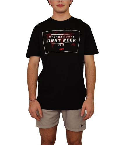 UFC Mens International Fight Week 2019 Graphic T-Shirt black S