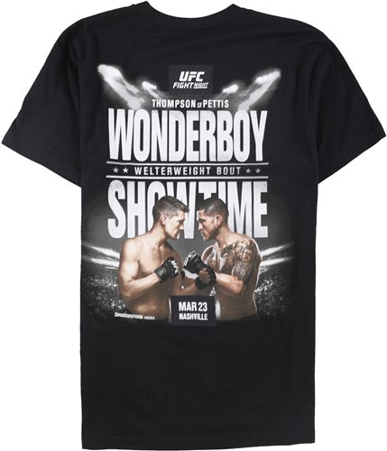 UFC Mens Nashville Mar 23rd Graphic T-Shirt black S