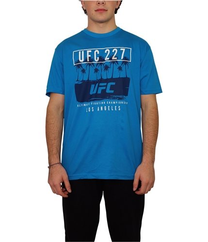 UFC Mens 227 Los Angeles Graphic T-Shirt brightblue S