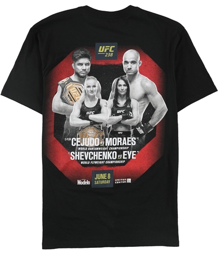 UFC Mens 238 Saturday June 8 Graphic T-Shirt black S