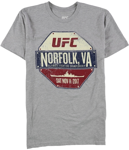 UFC Mens Norfolk Sat Nov 11 2017 Graphic T-Shirt gray S