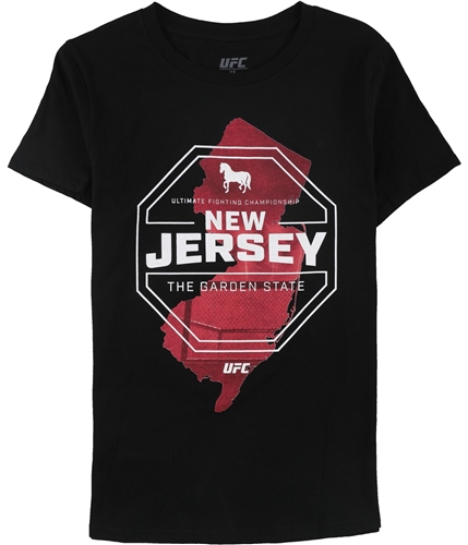 UFC Womens New Jersey The Garden State Graphic T-Shirt black L