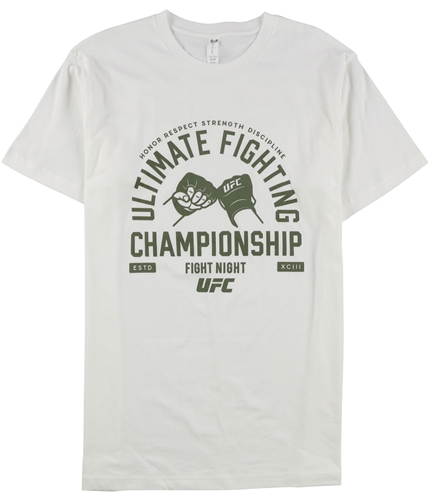 UFC Mens Fight Night Graphic T-Shirt white 2XL