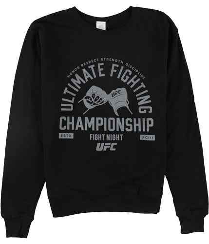 UFC Mens Fight Night Pullover Sweatshirt black M