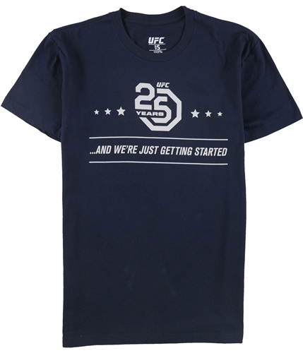 UFC Mens And We're Just Getting Started Graphic T-Shirt navy S