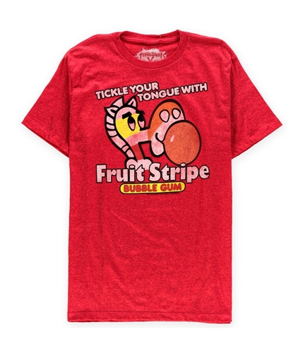 Fifth Sun Mens Fruit Stripe Graphic T-Shirt red L