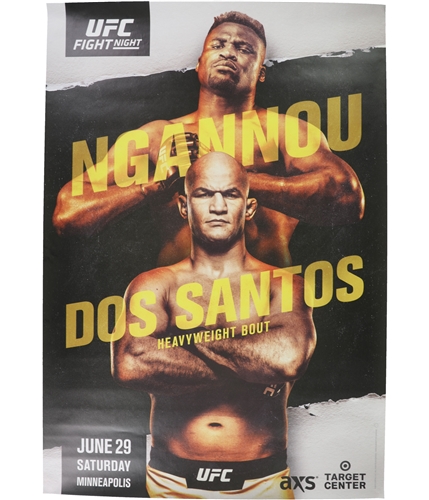 UFC Unisex Fight Night June 29th Saturday Official Poster black One Size