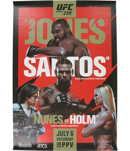 UFC Unisex 239 July 6 Saturday Official Poster 239 One Size