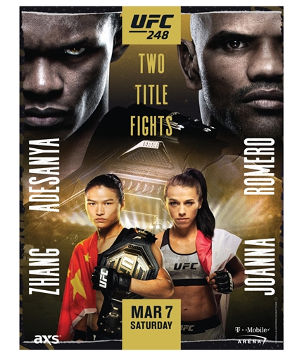 UFC Unisex 248 Mar 7 Saturday Official Poster 248 One Size