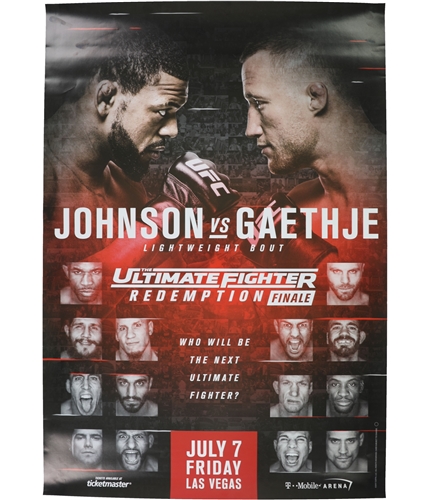 UFC Unisex Redemption Finale July 7 Friday Official Poster red One Size