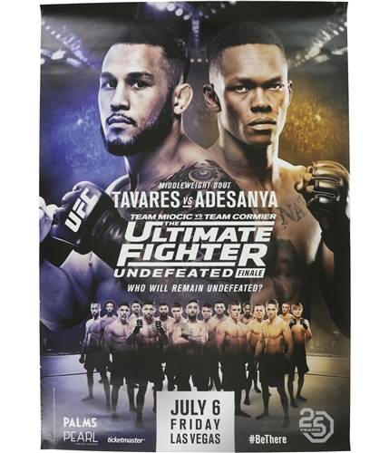 UFC Unisex Undefeated Finale Official Poster blue One Size