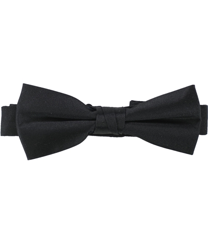 Calvin Klein Mens Solid Silk Pre-tied Bow Tie black One Size