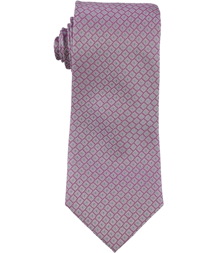 Michael Kors Mens Square Print Self-tied Necktie pink One Size