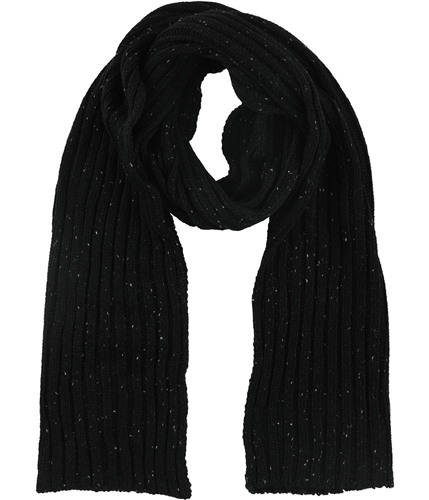 Kenneth Cole Mens Two Toned Ribbed Scarf black One Size