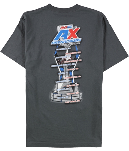 Motocross Mens AMSOIL AX Arenacross Graphic T-Shirt gray M