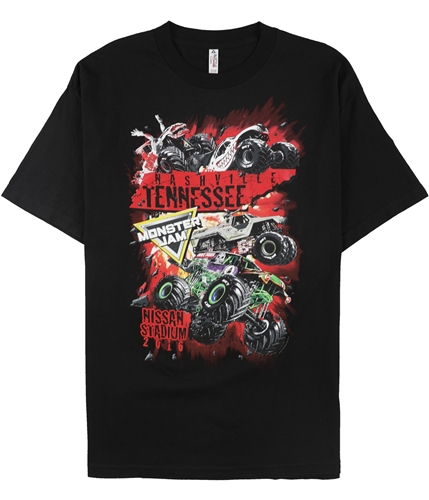 Monster Jam Mens Nashville Tennessee 2016 Graphic T-Shirt black XL