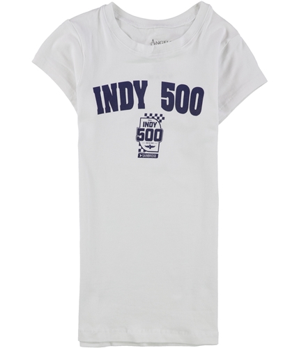 Angels & Diamonds Womens Indy 500 Graphic T-Shirt white S