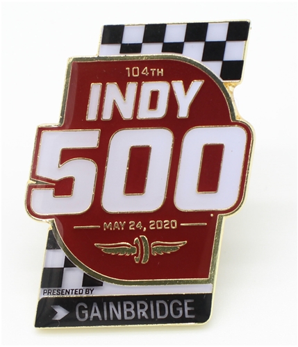 Indy 500 Unisex Flag Pins Brooch Souvenir redblk