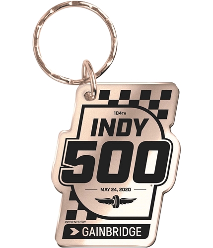 Indy 500 Unisex 2020 Event Key Chain Souvenir clear
