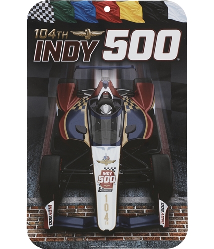 Indy 500 Unisex 104th Event Souvenir Sign multicolor