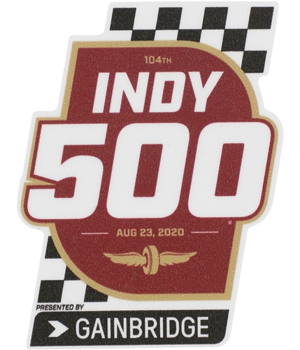 Indy 500 Unisex 104th Flag Decal Souvenir multicolor