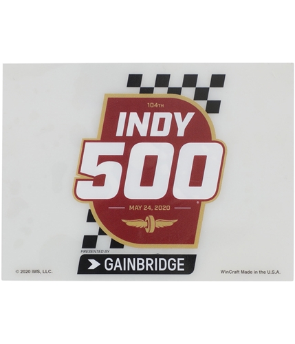 Indy 500 Unisex 104th Flag Decal Souvenir clear