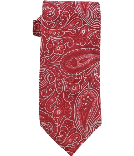 Sean John Mens Paisley Self-tied Necktie red One Size